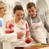 Culinary school Edinburgh showing preparation of food during cooking course