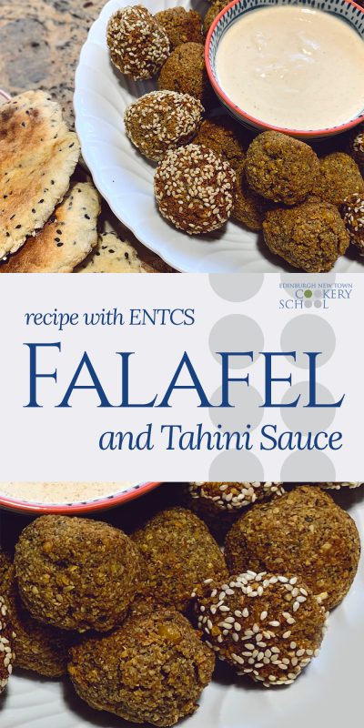 Pinnable Falafel and Tahini Sauce Recipe from ENTCS