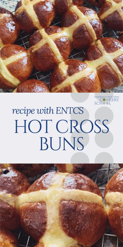 Hot Cross Buns recipe pinnable to Pinterest