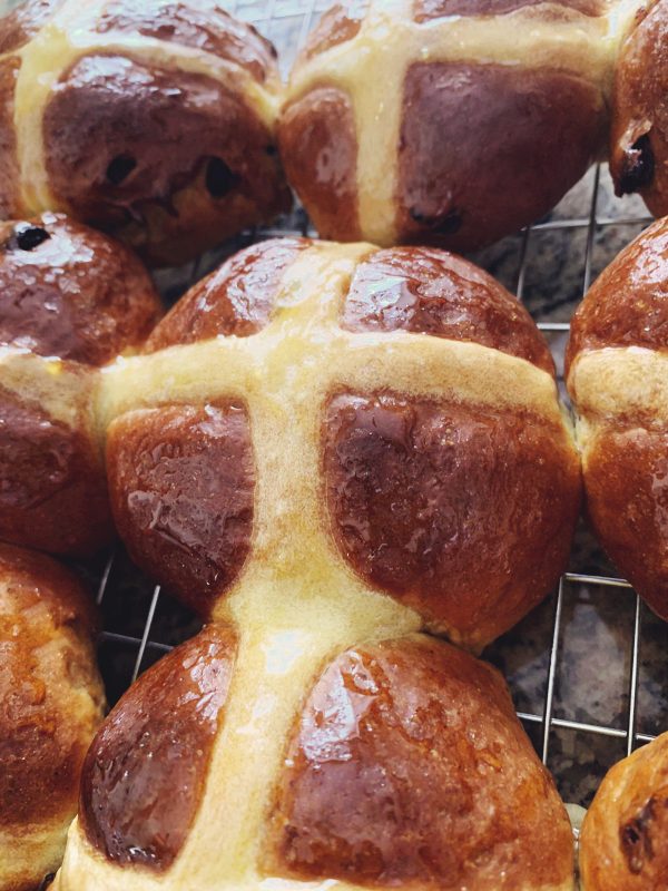 Hot Cross Buns zoomed in - recipe with ENTCS