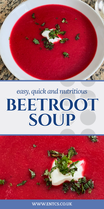 Roasted Beetroot Soup Recipe for Pinterest