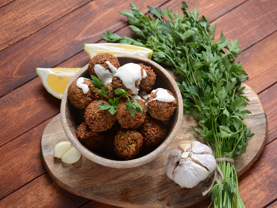 Falafel and Tahini Sauce Recipe from ENTCS