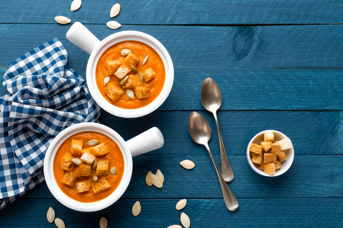 Seasonal Roast Pumpkin Soup Recipe from the Edinburgh New Town Cookery School