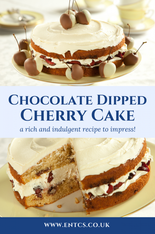 Chocolate Dipped Cherry Cake Recipe from ENTCS